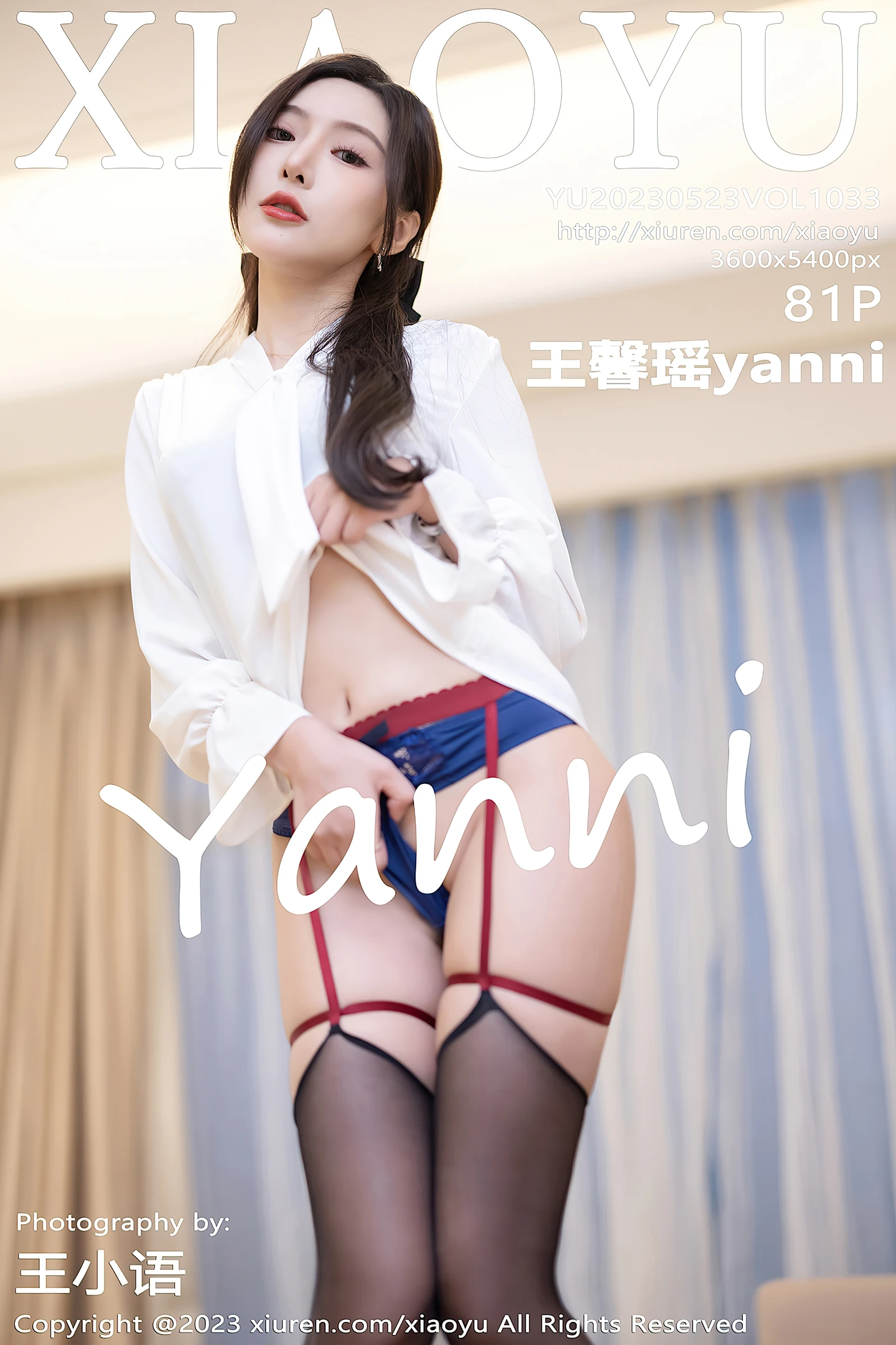 [XiaoYu画语界]Vol.1033_女神王馨瑶yanni性感白T配黑短裙露蓝色内衣秀曼妙身姿诱惑写真81P-秀人网 - XiuRen.Space